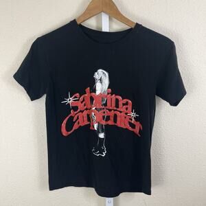 Sabrina Carpenter Graphic Tee Womens XS Black